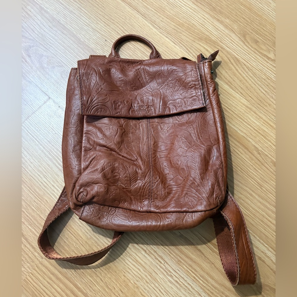 American Leather Brown Mini Backpack - image 1
